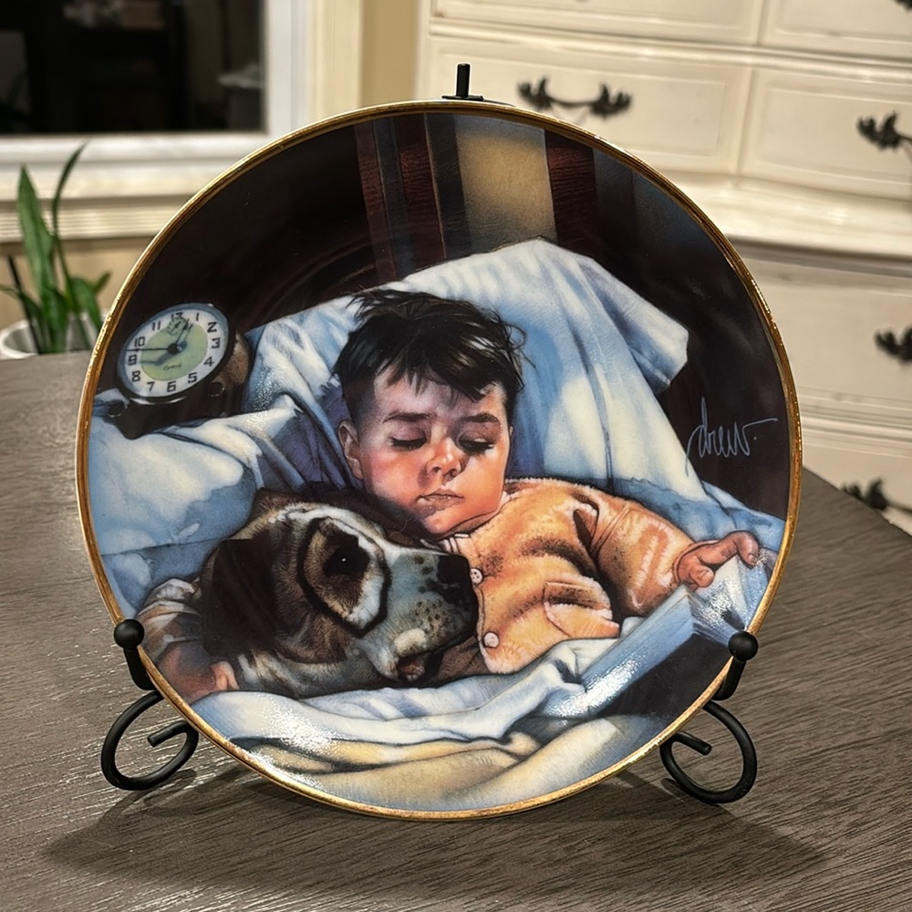 {Franklin Mint} Little Rascal Decorative Plate, "Dog Tired" Limited Edition